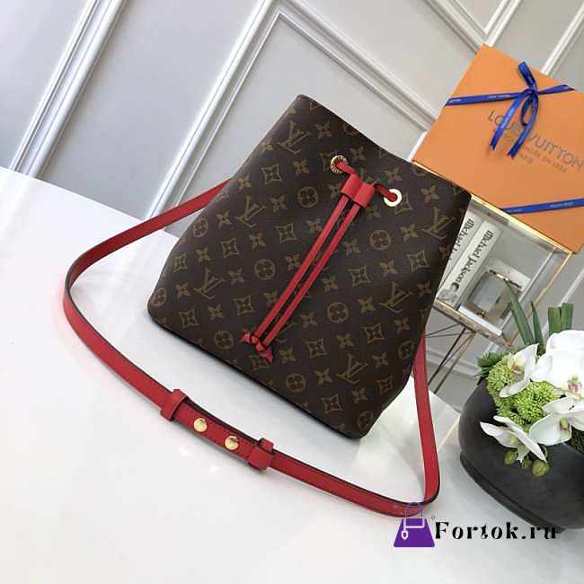 LOUIS VUITTON NeoNoe BB Monogram Red M43570 27cm  - 1