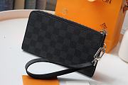 LOUIS VUITTON ZIPPY DRAGONNE Wallet Black N60379 19cm - 4