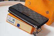 LOUIS VUITTON ZIPPY DRAGONNE Wallet Black N60379 19cm - 5