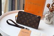 LOUIS VUITTON ZIPPY DRAGONNE Wallet Brown M69407 19cm - 6