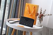 LOUIS VUITTON ZIPPY DRAGONNE Wallet Black N60379 19cm - 2