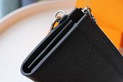 LOUIS VUITTON ZIPPY DRAGONNE Wallet Black N69409 19cm - 2