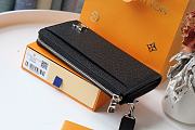 LOUIS VUITTON ZIPPY DRAGONNE Wallet Black N69409 19cm - 4