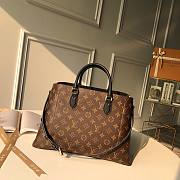 LOUIS VUITTON FLOWER TOTE Monogram padlock Black M43550 34cm  - 5