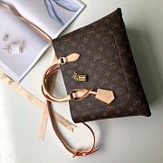 LOUIS VUITTON FLOWER TOTE  Handbag Monogram padlock Rose M43553 34cm - 5