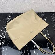 PRADA Re-Nylon and Saffiano leather tote bag Desert Beige 1BG107 40cm - 3
