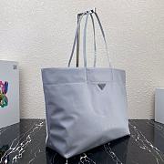 PRADA Re-Nylon and Saffiano leather tote bag Cornflower Blue 1BG107 40cm - 2