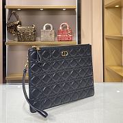 DIOR Caro CD Elegant Clutch Black 30cm  - 5