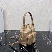 PRADA Nylon Duet Shoulder Bag Desert Beige 1BH038 23cm - 5