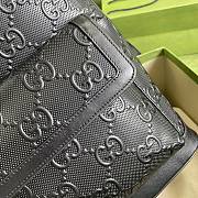 GUCCI GG embossed backpack Black leather 658579  - 3