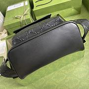 GUCCI GG embossed backpack Black leather 658579  - 2