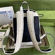 GUCCI GG embossed backpack White leather 658579  - 6