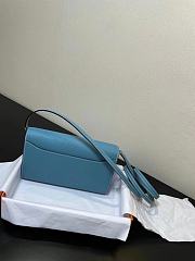 HERMES Constance Long Wallet Leather Epsom Blue E7098875 20cm - 3