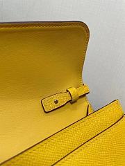 HERMES Constance Long Wallet Leather Epsom Yellow E7098875 20cm - 5