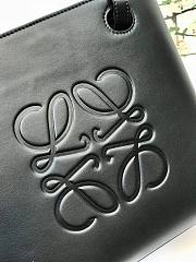 LOEWE Anagram Tote in classic calfskin Black 10933 30cm  - 5