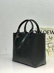 LOEWE Anagram Tote in classic calfskin Black 10933 30cm  - 2