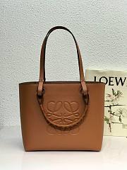 LOEWE Anagram Tote in classic calfskin Tan 10933 30cm  - 1