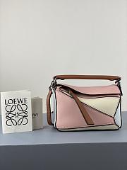 LOEWE Mini Puzzle bag in classic calfskin Blossom 32230U 18x12.5x8cm  - 1