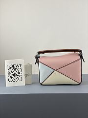 LOEWE Mini Puzzle bag in classic calfskin Blossom 32230U 18x12.5x8cm  - 6