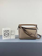 LOEWE Mini Puzzle bag in classic calfskin Gray 32230U - 1