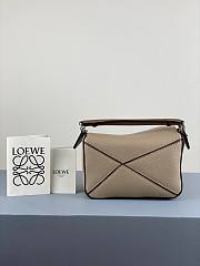 LOEWE Mini Puzzle bag in classic calfskin Gray 32230U - 2