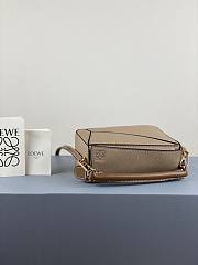 LOEWE Mini Puzzle bag in classic calfskin Gray 32230U - 3