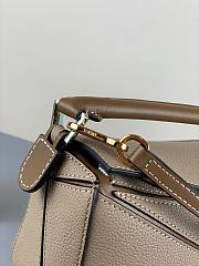 LOEWE Mini Puzzle bag in classic calfskin Gray 32230U - 5