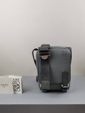 LOEWE XS Military Crossbody in soft grained calfskin Anthracite