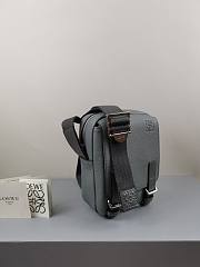 LOEWE XS Military Crossbody in soft grained calfskin Anthracite - 2