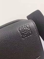 LOEWE XS Military Crossbody  in soft grained calfskin Black 22-14-9cm  - 6