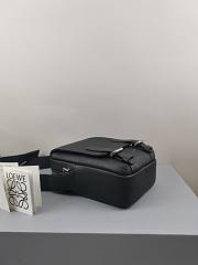 LOEWE XS Military Crossbody  in soft grained calfskin Black 22-14-9cm  - 5