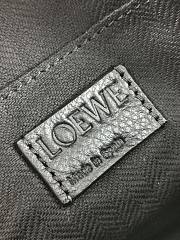 LOEWE XS Military Crossbody  in soft grained calfskin Black 22-14-9cm  - 2