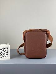 LOEWE XS Military Crossbody in soft grained calfskin Cognac - 6