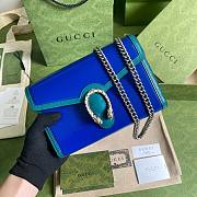GUCCI Dionysus Mini bag Blue leather with Turquoise 401231 20cm - 1