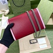 GUCCI Dionysus Mini bag Red and Pink leather 401231 20cm - 3