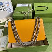GUCCI Dionysus small shoulder bag Yellow and White leather 400249 28cm - 2