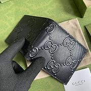 GUCCI GG embossed Wallet Black 625562 12cm - 3