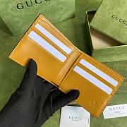 GUCCI GG embossed Wallet Yellow 625562 12cm - 3