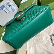 GUCCI GG Marmont small top handle bag Green 498110 27cm - 2