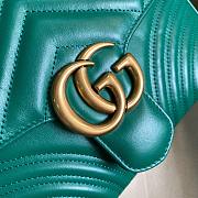 GUCCI GG Marmont small top handle bag Green 498110 27cm - 6