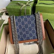 GUCCI Dionysus mini bag Denim Blue and Ivory GG 421970 20cm - 4