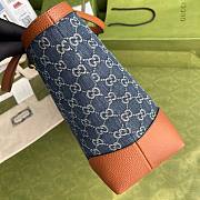 Gucci Ophidia GG medium tote Denim Blue and Ivory GG 631685 38cm  - 2