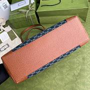 Gucci Ophidia GG medium tote Denim Blue and Ivory GG 631685 38cm  - 3