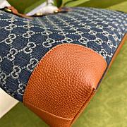 Gucci Ophidia GG medium tote Denim Blue and Ivory GG 631685 38cm  - 4