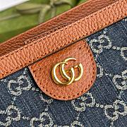 Gucci Ophidia GG medium tote Denim Blue and Ivory GG 631685 38cm  - 6