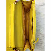 Chanel Lambskin Mini Chain WALLET Light Yellow A81023 19.5cm - 6