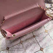 Chanel Lambskin Mini Chain WALLET Pink A81024 19.5cm - 4