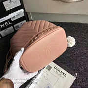 Chanel Lambskin Drawstring Bucket Bag Pink A91885 27cm - 3