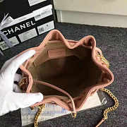 Chanel Lambskin Drawstring Bucket Bag Pink A91885 27cm - 2