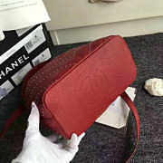 Chanel Calfskin Bucket Bag Red A93597 27cm - 4